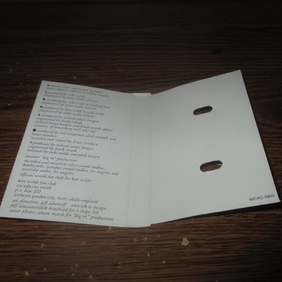 Kim Wilde - Another Step on cassette (MCA Records Canada, 1986) - Picture 3 of 3